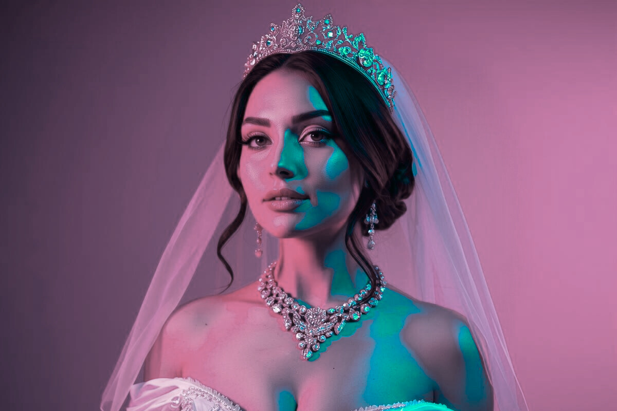 Chico pintando un cuadro en un evento