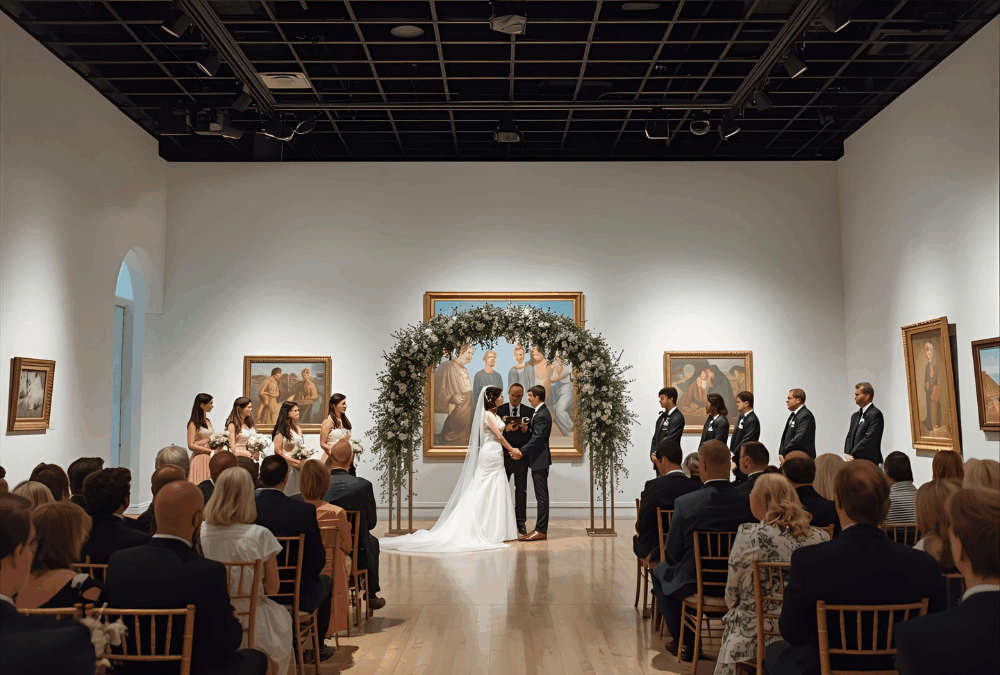 Boda de Ensueño en Galería de Arte