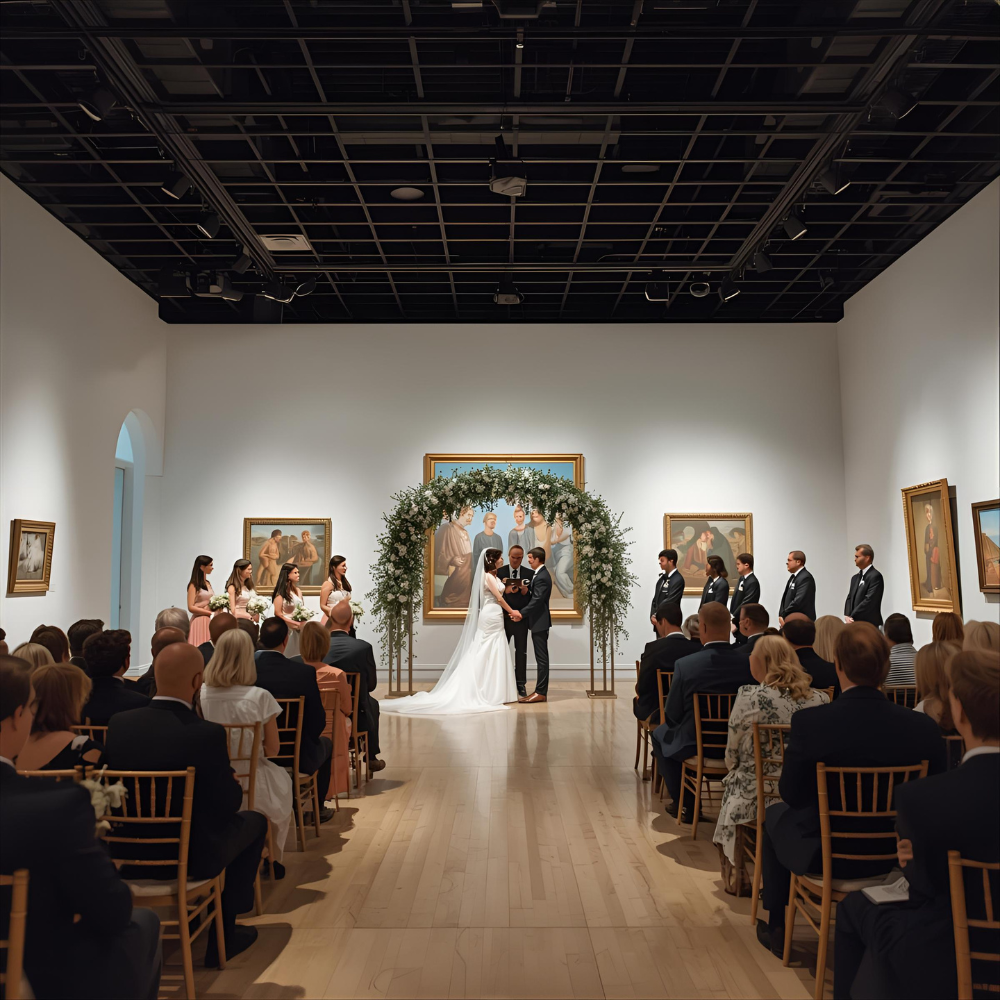 Boda de Ensueño en Galería de Arte