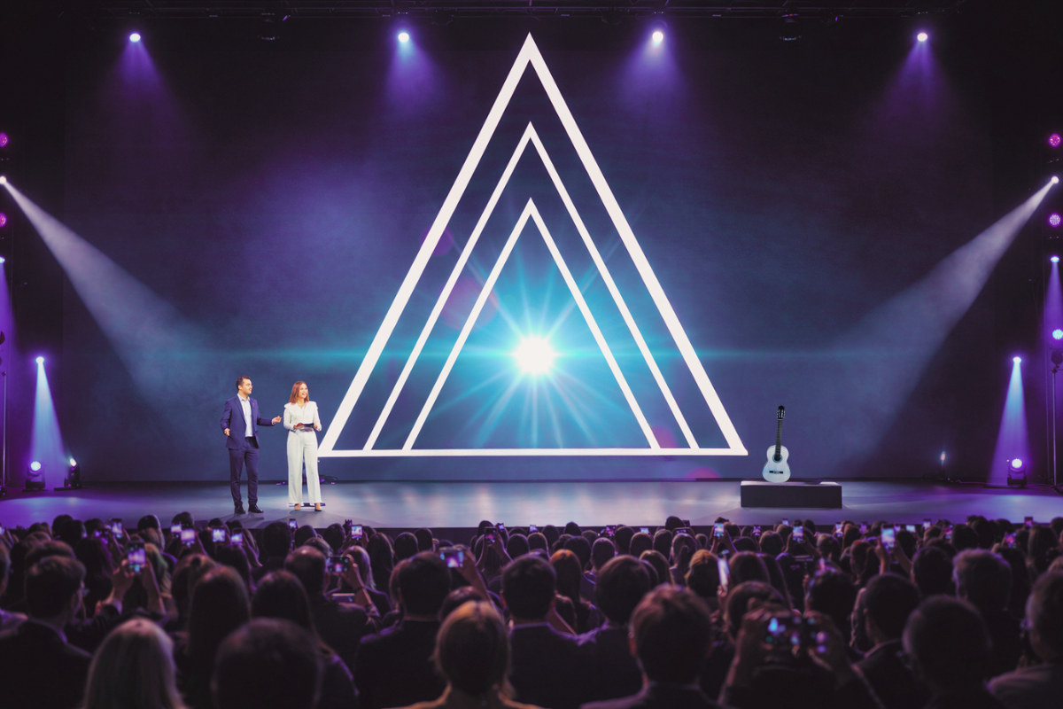 Chico pintando un cuadro en un evento