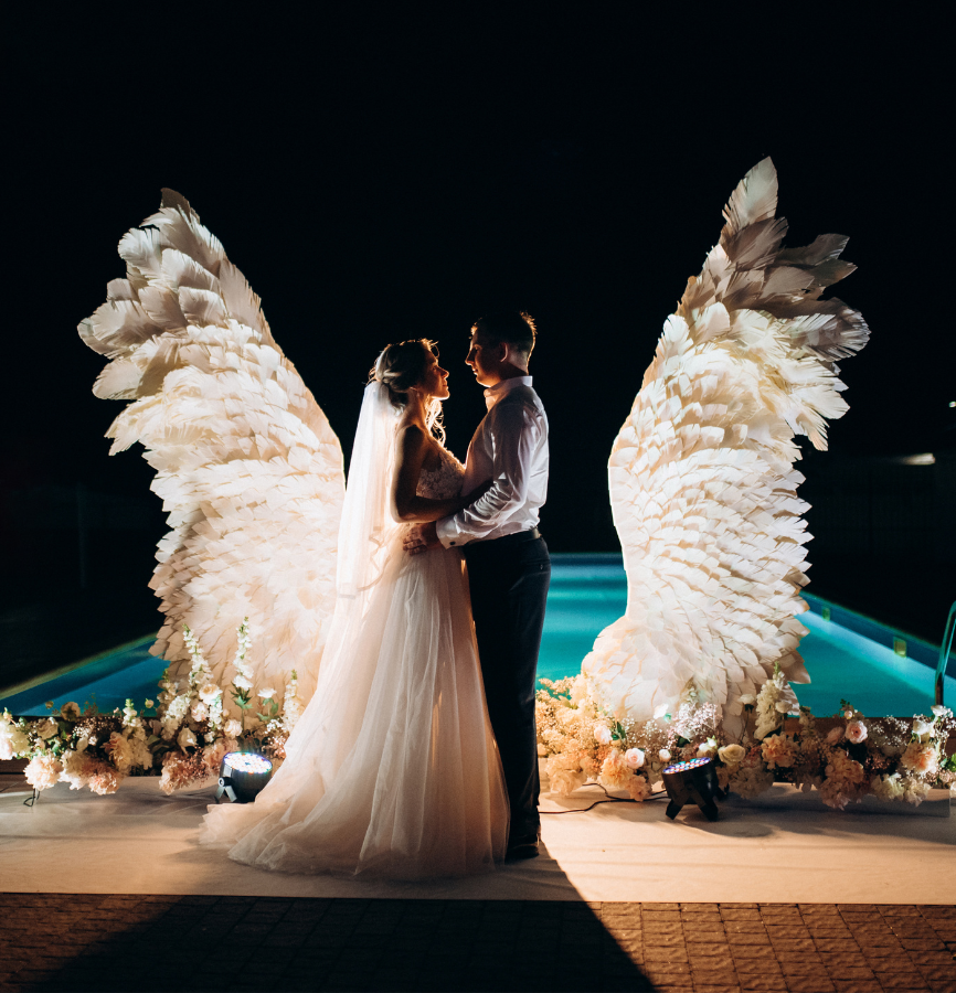 Boda privada con toques artísticos