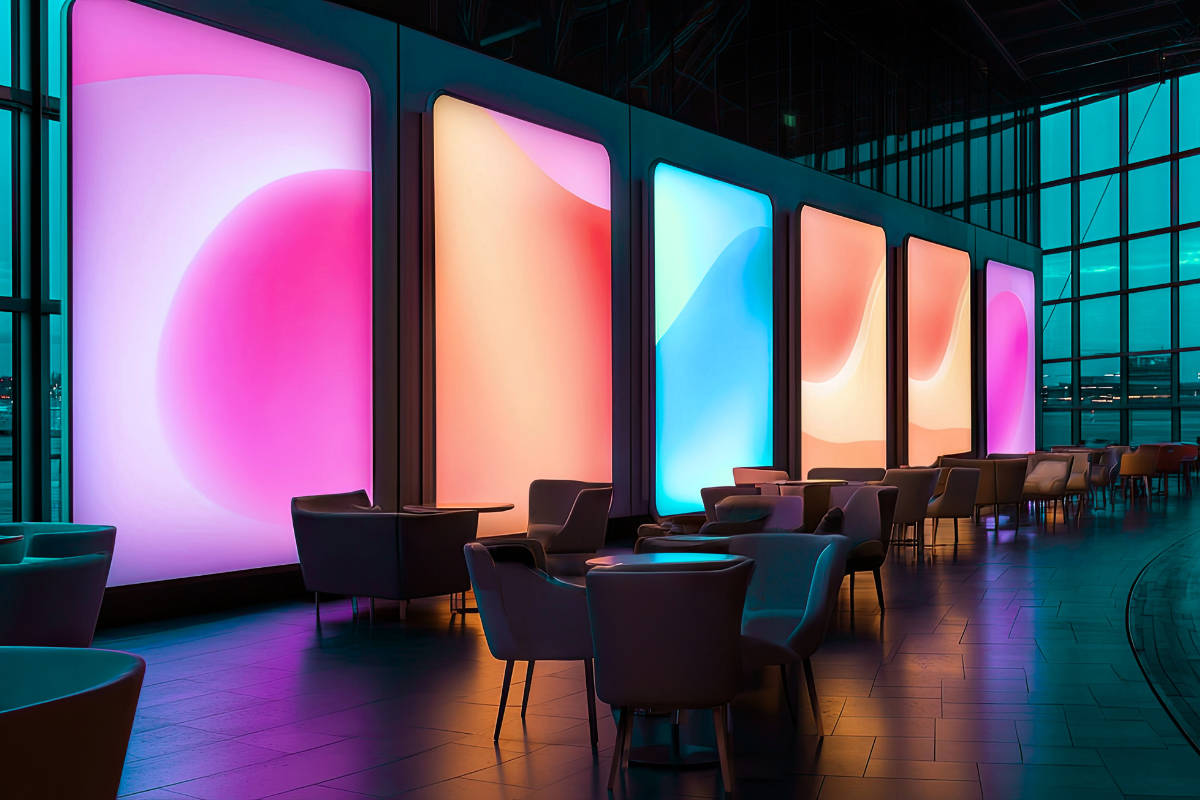 Chico pintando un cuadro en un evento