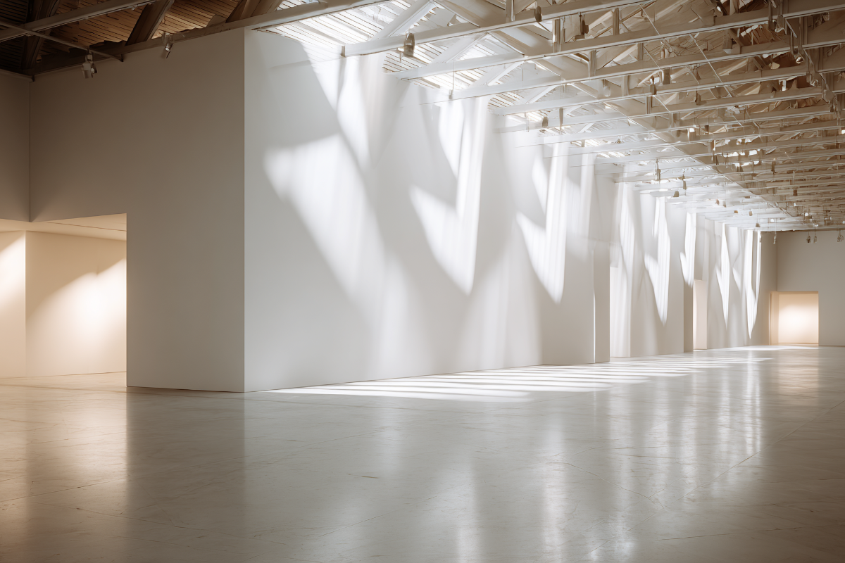 Espacio de evento con luz natural