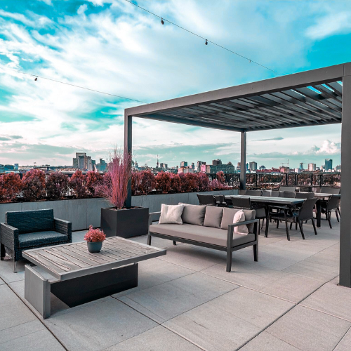 azotea de un edificio para eventos